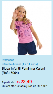 blusa infantil feminina